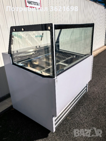 Хладилна витрина за сладолед, 7*5 литра, снимка 3 - Хладилни витрини и фризери - 52629239