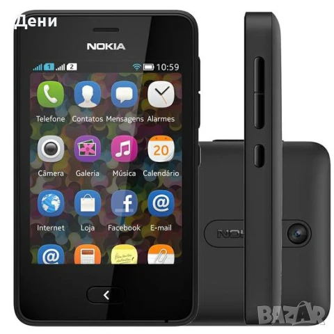 Nokia Asha 501/Black/ (Нов), снимка 5 - Nokia - 49563637