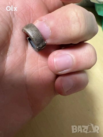 Брошка с османски монети, пещерняшка значка, обеци и 2 броя пръстени , снимка 9 - Нумизматика и бонистика - 51063654