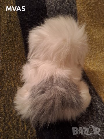 Нова играчка космато бяло кученце Подарък за Коледа за дете, снимка 2 - Плюшени играчки - 39060357