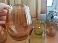 Стъклени чаши халби цветно стъкло, снимка 3