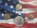 САЩ.¼ долар. Комплект. 2005година. 5 бройки куотъри 2005 год. UNC., снимка 2
