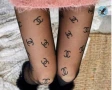 2 бр. чорапогащници chanel louis vuitton balenciaga fendi, снимка 1