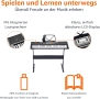 Синтезатор пиано със стойка 61 клавиша и слушалки комплект, снимка 3