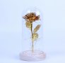 Вечна роза в стъкленица с LED светлина, снимка 4