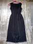 Нова дълга ежедневна черна рипс плисе еластична рокля рипс 44 нолер , снимка 14