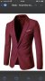 Червено елегантно мъжко сако, снимка 8