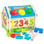 Сортер къщичка, дървен детски сортер, образователна интерактивна играчка, игра подарък за дете, снимка 3