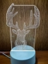 Холограмна 3D LED нощна лампа, 4W, 220V , снимка 14