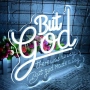 Нов знак But God LED неонова табела за стена USB регулируема светлина, снимка 2
