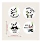 100 бр Панда с пожелания малки самозалепващи лепенки стикери за ръчна изработка за подарък, снимка 2