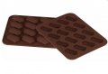 16 пралини на ресни силиконов молд форма калъп за шоколадови бонбони и фондан и др., снимка 1 - Форми - 38186745