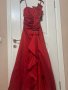 Нова официална дълга червена рокля размер S, снимка 1 - Рокли - 43967502