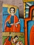 Възрожденска Домашна Икона Триптих Перфектна оригинал 19 век , снимка 9