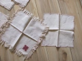 Ръчно изработени салфетки ,лен , бродерия,шопски мотиви, снимка 5