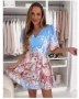 флорални рокли с колан , снимка 3