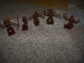 Лот 5 пластмасови войници индианци соц играчки, снимка 1