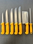 Комплект професионални немски месарски ножове 5 броя със сатър и масат, снимка 1