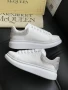 Alexander McQueen Дамски Бели Маратонки С Кристали👟Дамски Спортни Обувки Александър Макуин Код E581, снимка 4
