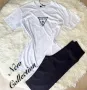 дамски комплект guess тениска с камъни и къс клин рипс , снимка 1