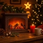 Декоративна LED камина с изкуствен пламък и звук – уют без риск и без отопление, снимка 1