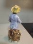 Фигури на фермер и баба , керамични , снимка 3