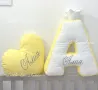 3Д голяма 3D Буква от текстил възглавничка 3д буквичка с коронка голяма! , снимка 6