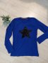 Разпродажба нова синя блузка, снимка 1 - Блузи с дълъг ръкав и пуловери - 43147500