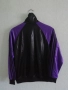 Adidas Chile 62 оригинално мъжко черно-лилаво горнище размер S Vintage Trefoil ретро блестящо , снимка 2
