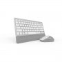 2 в 1 Комплект клавиатура и мишка Безжични Delux K3300G+M520GX Сребрист, снимка 2