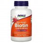 Биотин - NOW Foods, Extra Strength Biotin, 10 mg (10,000 mcg), 120 Veg Capsules, снимка 1 - Хранителни добавки - 32875554