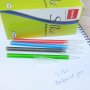 3038 Син химикал с цветен корпус Silke Ballpoint Pen, снимка 1