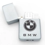 Подаръчен комплект БМВ– Запалка и ключодържател от естествена кожа, мъжки аксесоари, снимка 3
