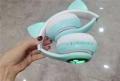 Котешки детски слушалки, Безжични, LED цветни светлини, снимка 3