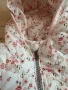 Бял елек/грейка с флорални мотиви, размер 86, снимка 5
