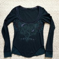 блуза с ефектен дизайн, снимка 1 - Блузи с дълъг ръкав и пуловери - 28654016