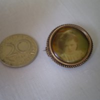 Стара  миниатюрна брошка за снимка, снимка 8 - Колекции - 43360994