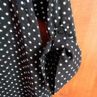 ANNA FIELD Mama дамска блуза, нова, с етикет, черна, на точки, снимка 3 - Туники - 28508059