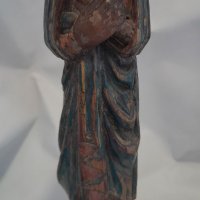 Дървена скулптура на Богородица от 19-ти век., снимка 7 - Антикварни и старинни предмети - 37378736