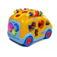 Образователен, интерактивен автобус с животинки, снимка 4 - Музикални играчки - 43425014
