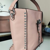 Лятна дамска чанта, голям размер, в пепелно розов цвят. 26лв., снимка 2 - Чанти - 37348415