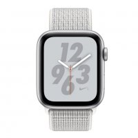 Текстилна каишка band за Apple Watch 7, 6, 5, 4, 3 - велкро бял  цвят, снимка 4 - Смарт часовници - 32356983