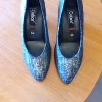 Дамски обувки Gabor № 38 - 38,5 Нови сребристи, снимка 5 - Дамски елегантни обувки - 34571441