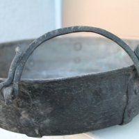 Медна кована тава за лютеница , снимка 4 - Антикварни и старинни предмети - 42992092
