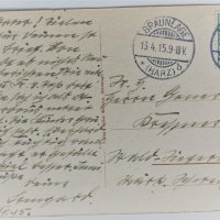 Стара черно-бяла картичка Браунлаге-Оберхарц 1915, снимка 2 - Филателия - 44110528