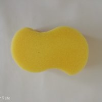 Гъба за баня, жълта, 14х5 см - напълно нова - само по телефон!, снимка 2 - Други - 40411789