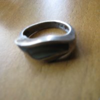 Сребърен пръстен с тихоокеански седеф, снимка 3 - Антикварни и старинни предмети - 28539717