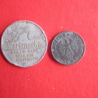 Рядък немски жетон 5 пфенинг 1940 райх, снимка 1 - Нумизматика и бонистика - 33178149