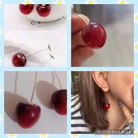 🍒Нови обеци черешки. Изключително атрактивни. Иде ти да ги изядеш 🙂 Като истински. 15 лв/ Еконт🍒 С т, снимка 3 - Обеци - 39945483