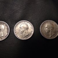 Сребърни монети, Италия, 1927 г., снимка 1 - Нумизматика и бонистика - 43252779